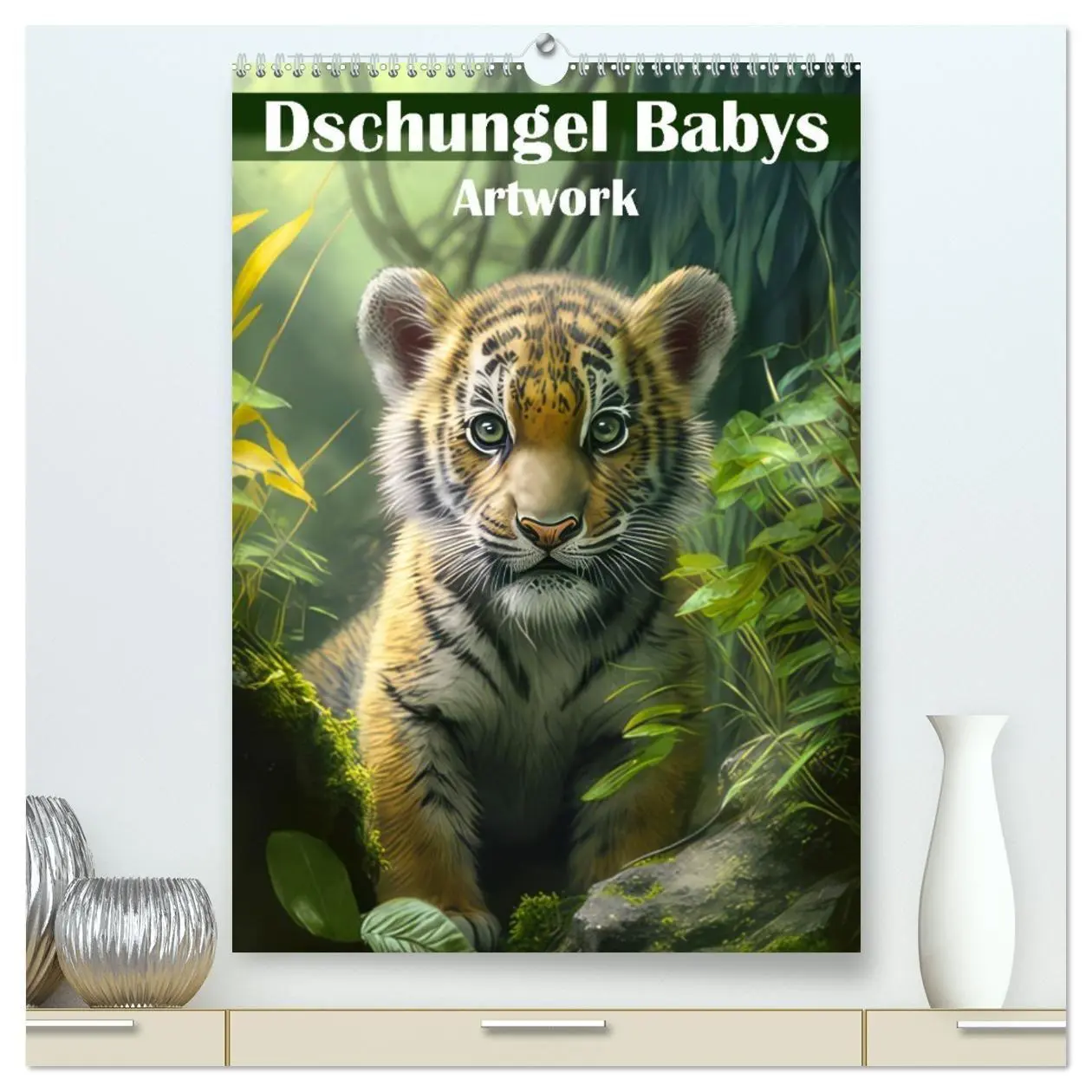 Cover: 9783569338074 | Dschungelbabys - Artwork (hochwertiger Premium Wandkalender 2027...