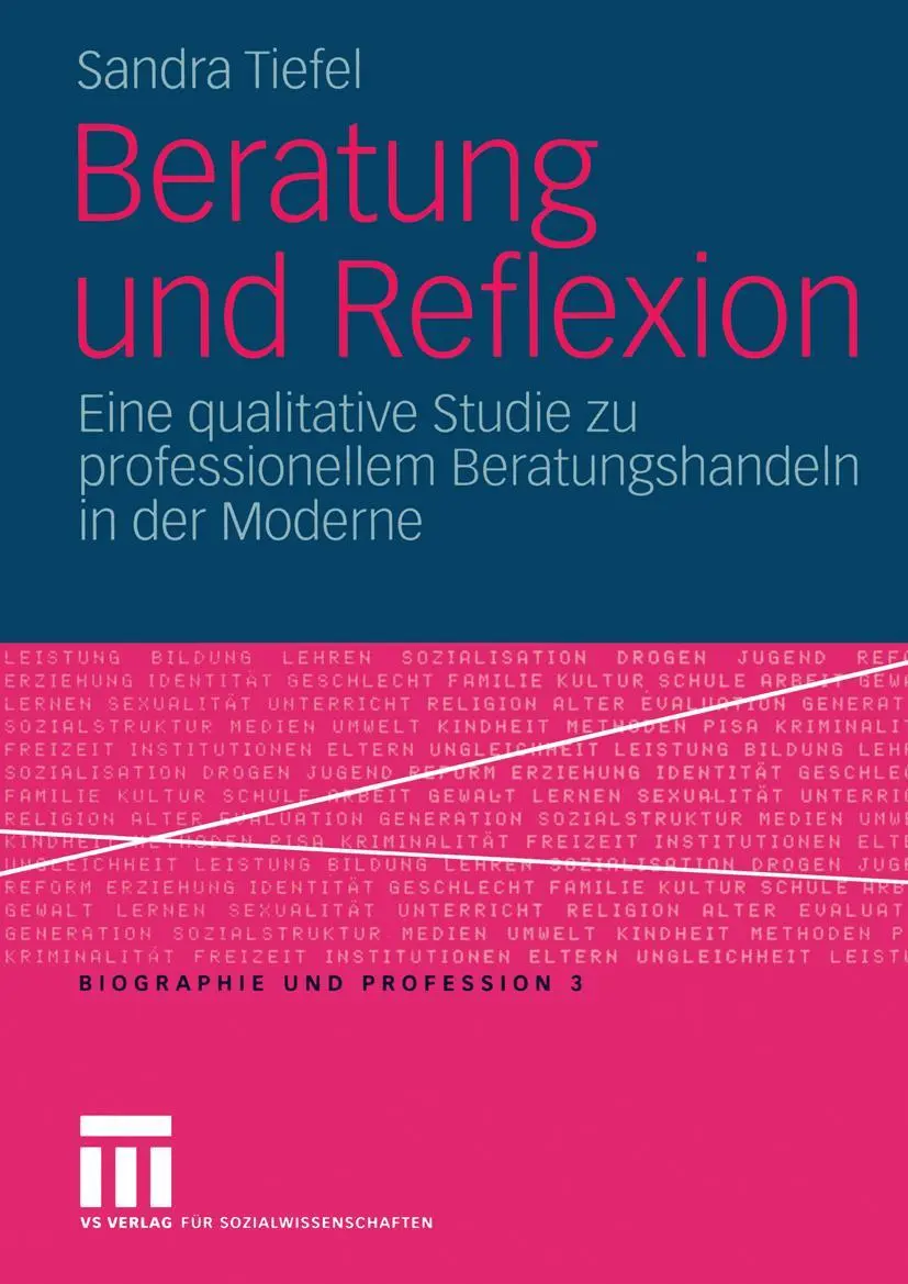 Cover: 9783810038074 | Beratung und Reflexion | Sandra Tiefel | Taschenbuch | 288 S. | 2004
