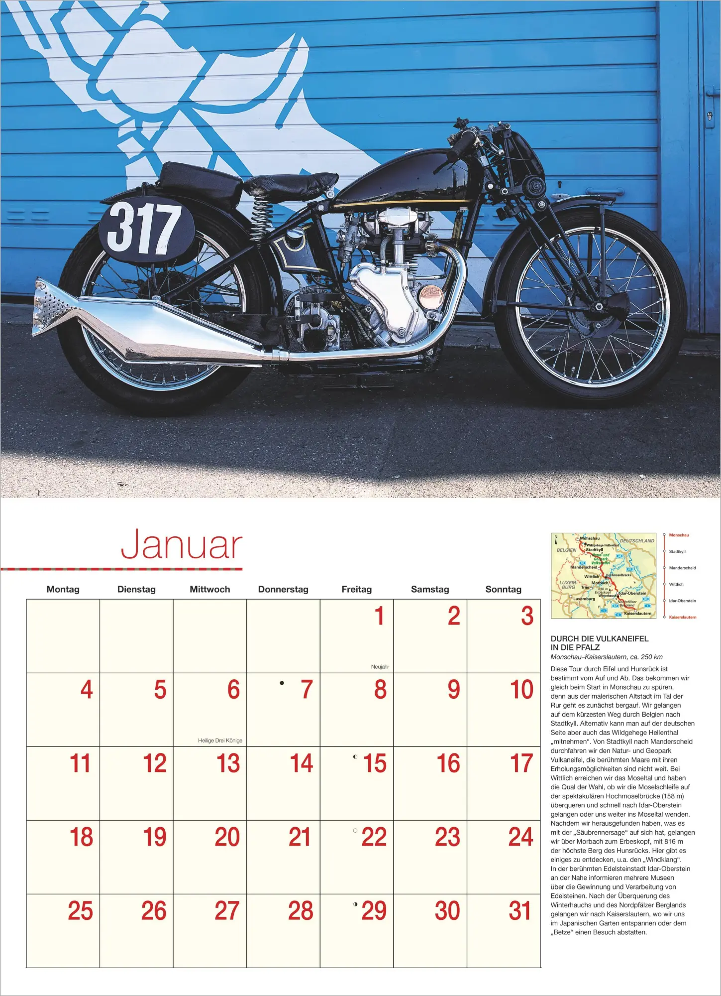 Bild: 4069095018174 | Motorräder - Routen durch Deutschland &amp; Europa 2027 | KG | Kalender
