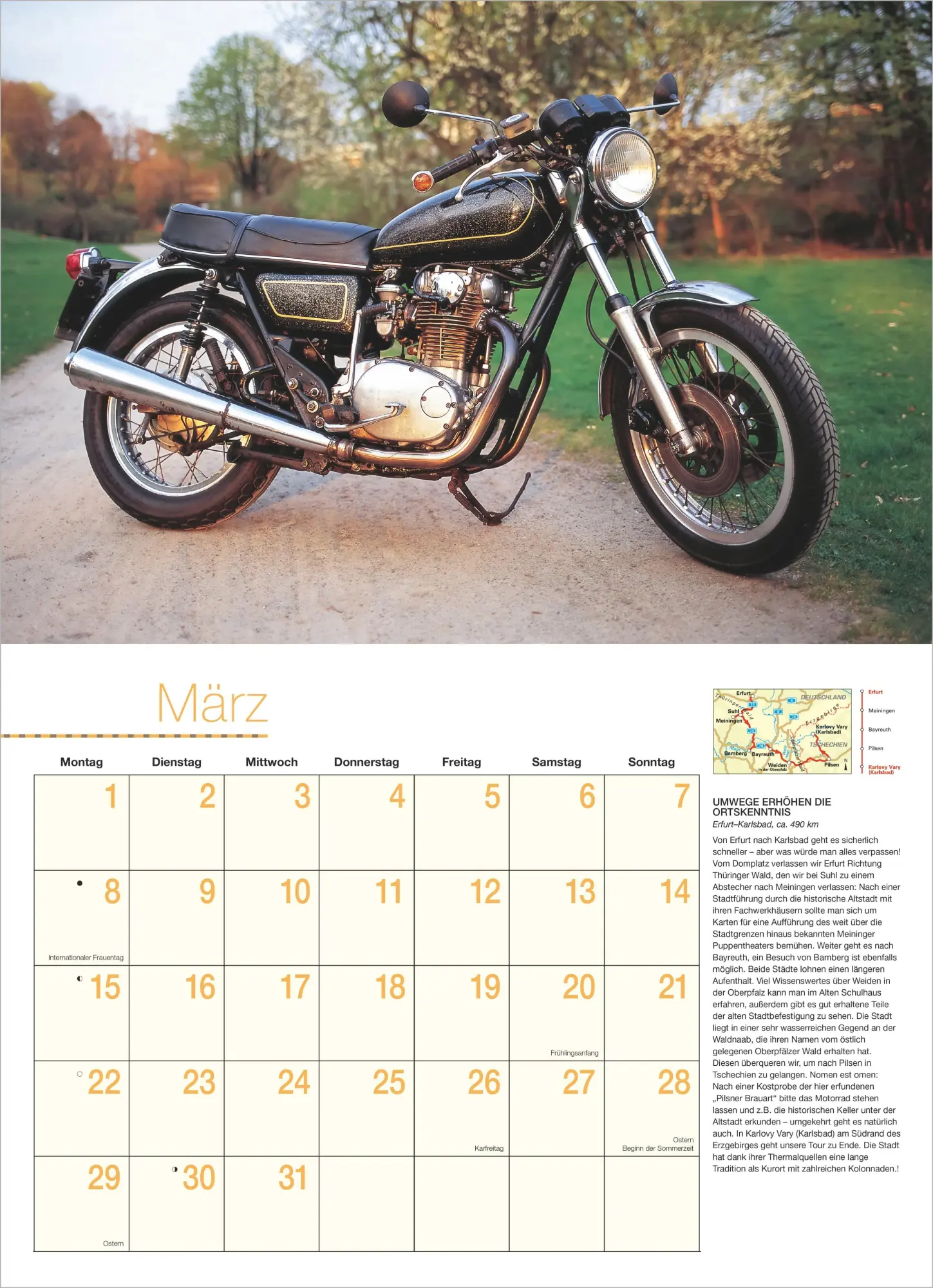 Bild: 4069095018174 | Motorräder - Routen durch Deutschland &amp; Europa 2027 | KG | Kalender