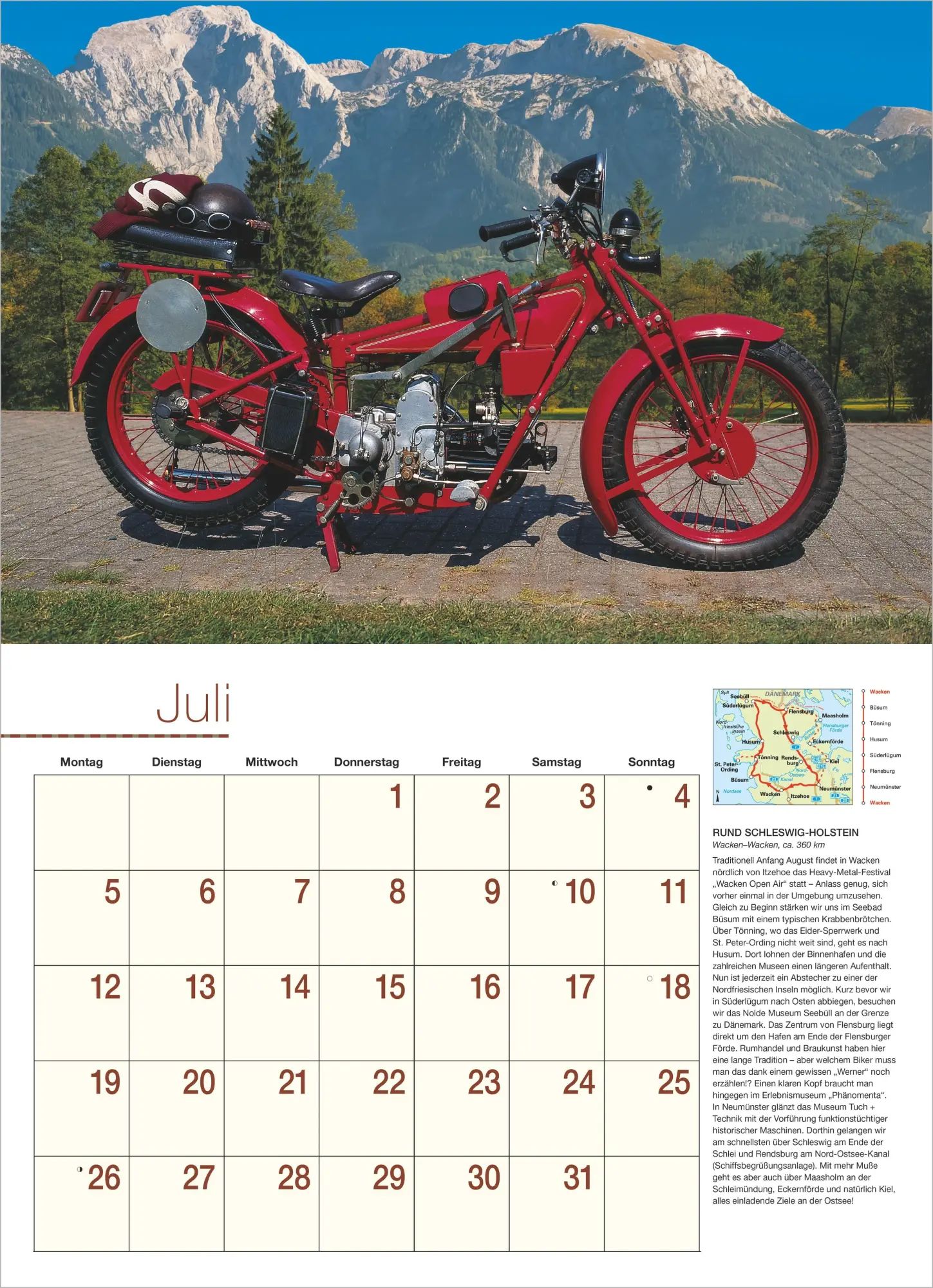 Bild: 4069095018174 | Motorräder - Routen durch Deutschland &amp; Europa 2027 | KG | Kalender