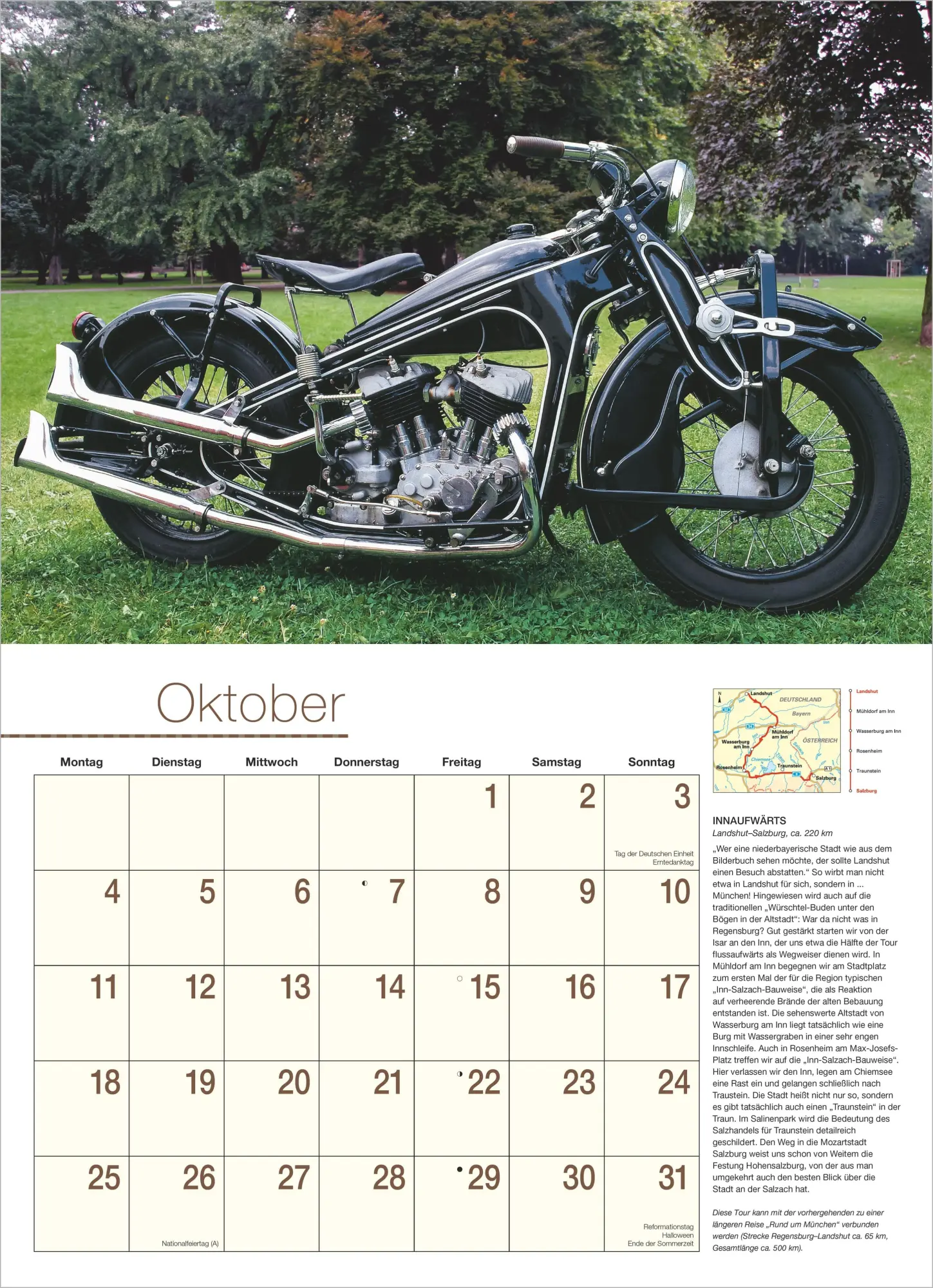 Bild: 4069095018174 | Motorräder - Routen durch Deutschland &amp; Europa 2027 | KG | Kalender