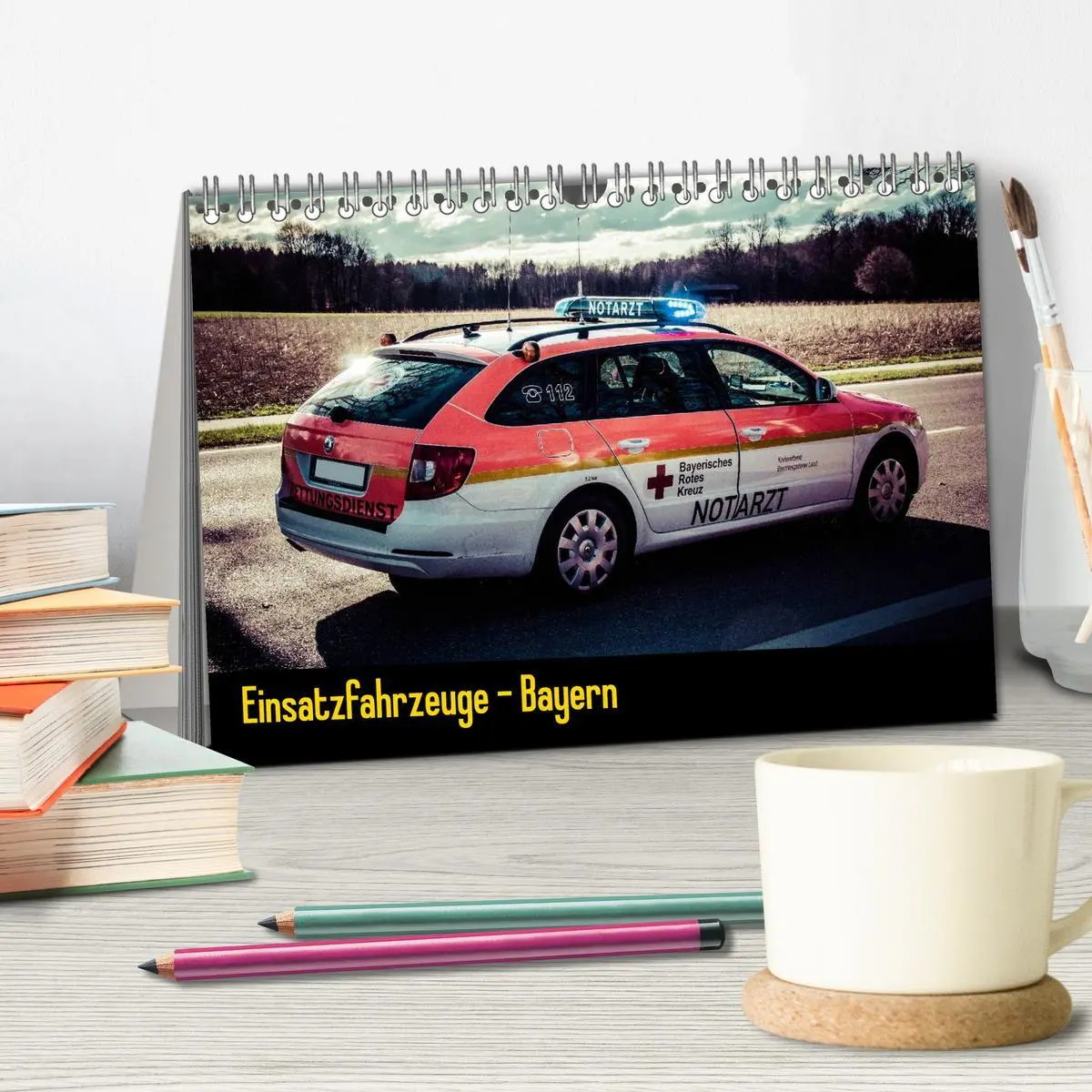 Bild: 9783516168174 | Einsatzfahrzeuge - Bayern (Tischkalender 2026 DIN A5 quer),...