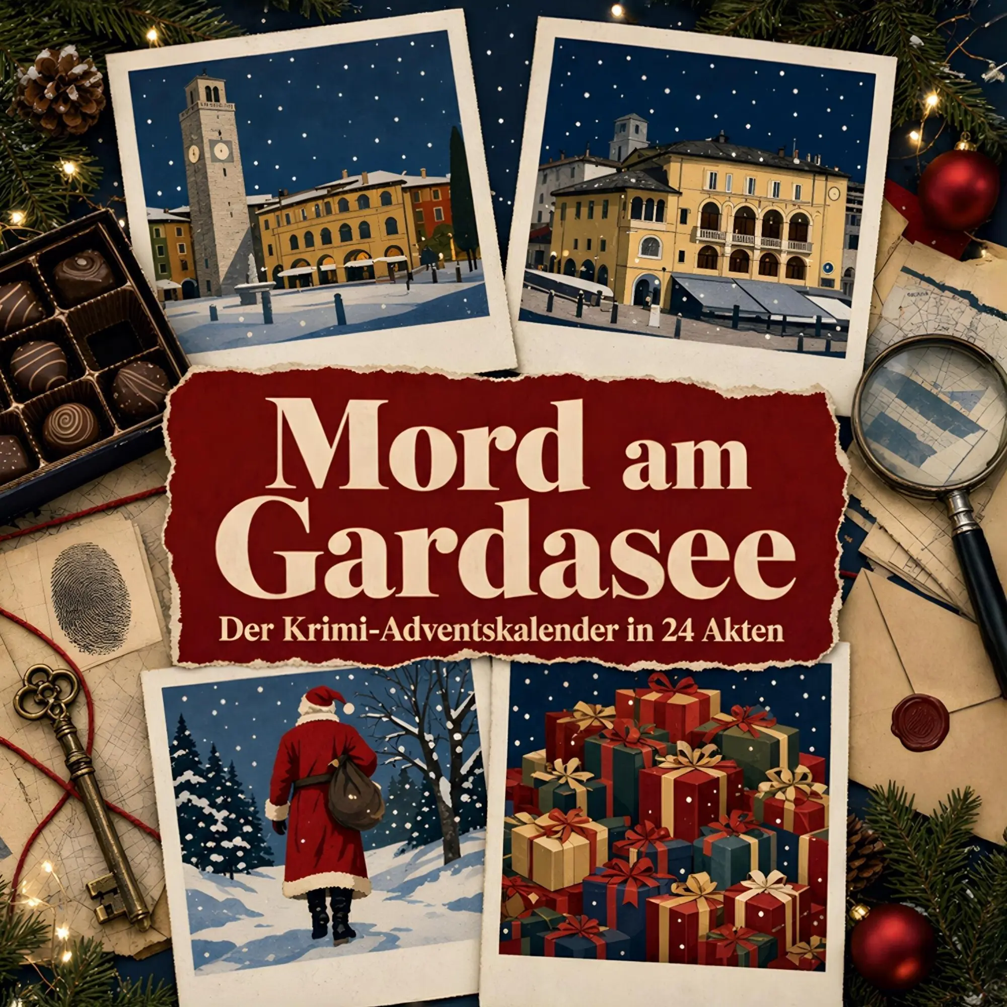 Cover: 9783696118174 | Mord am Gardasee | Der Krimi-Adventskalender in 24 Akten | Lena Klein