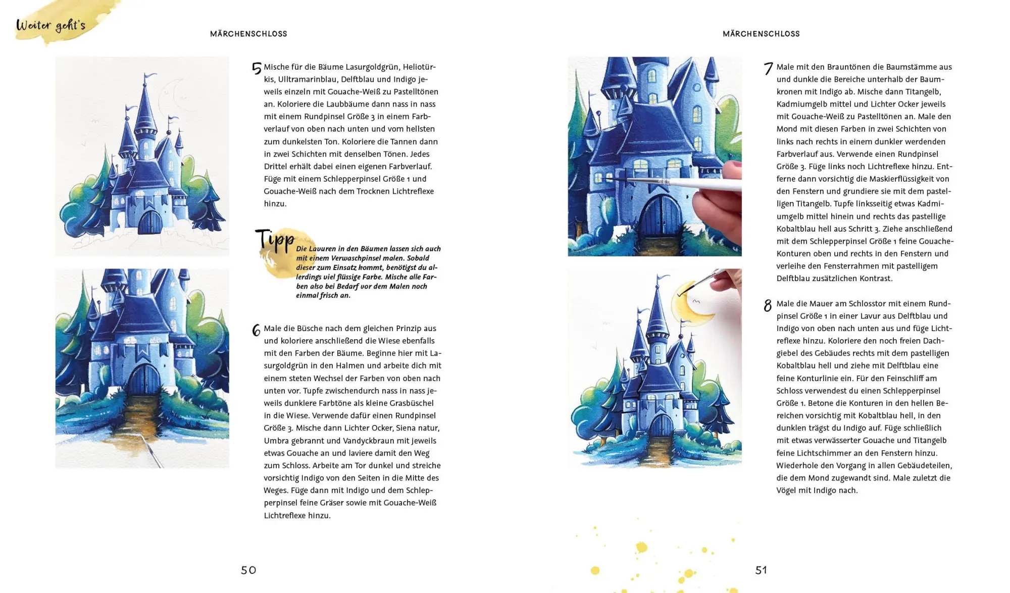 Bild: 9783745928174 | Zauberhaftes Watercolor | Carolin Hensler | Taschenbuch | 128 S.