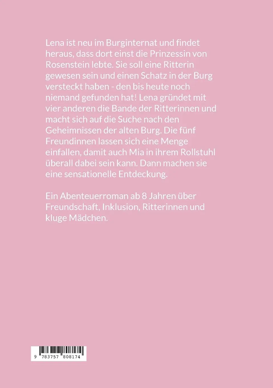 Rückseite: 9783757808174 | Burginternat Rosenstein | Lena und die Bande der Ritterinnen | Buch
