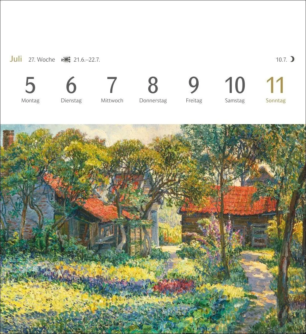 Bild: 9783840038174 | Malerische Gärten Postkartenkalender 2027 - Kalender mit 53...