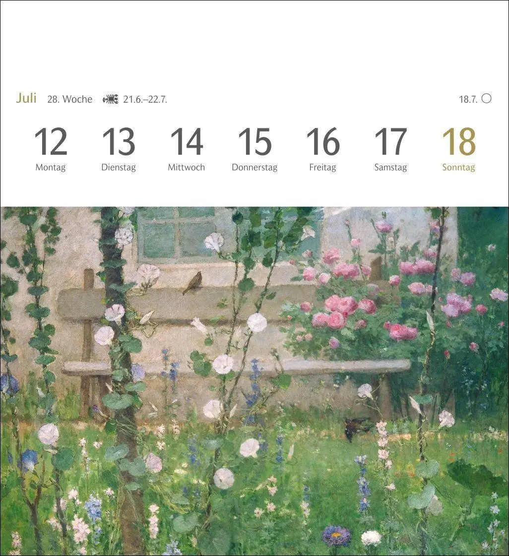 Bild: 9783840038174 | Malerische Gärten Postkartenkalender 2027 - Kalender mit 53...