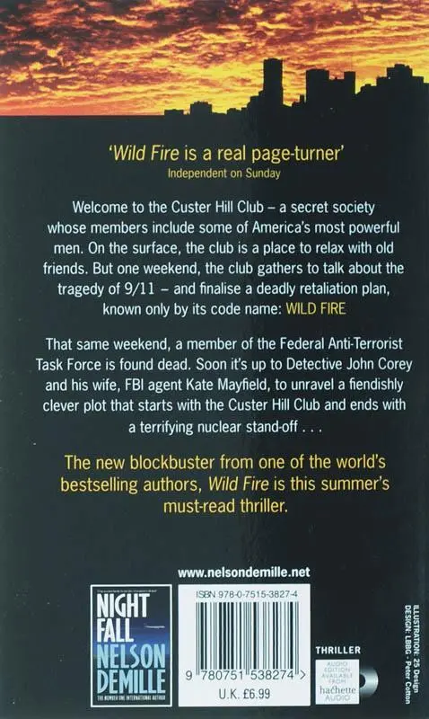 Rückseite: 9780751538274 | Wild Fire | Number 4 in series | Nelson DeMille | Taschenbuch | 2007