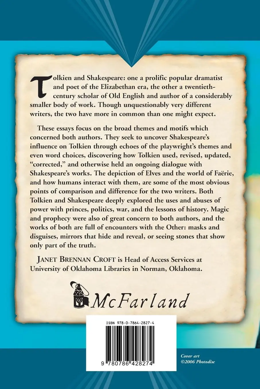 Rückseite: 9780786428274 | Tolkien and Shakespeare | Essays on Shared Themes and Language | Buch