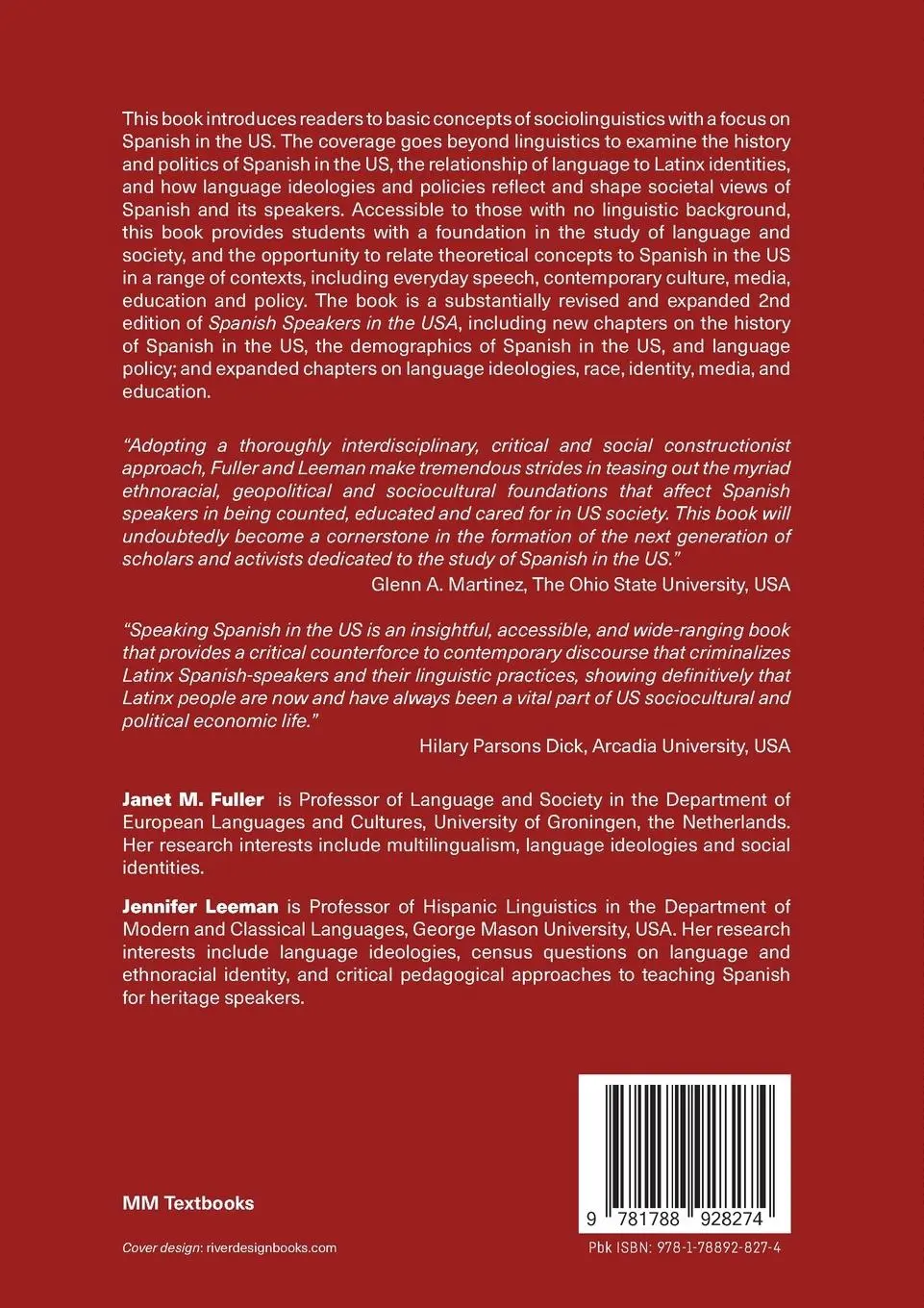Rückseite: 9781788928274 | Speaking Spanish in the US | The Sociopolitics of Language | Buch