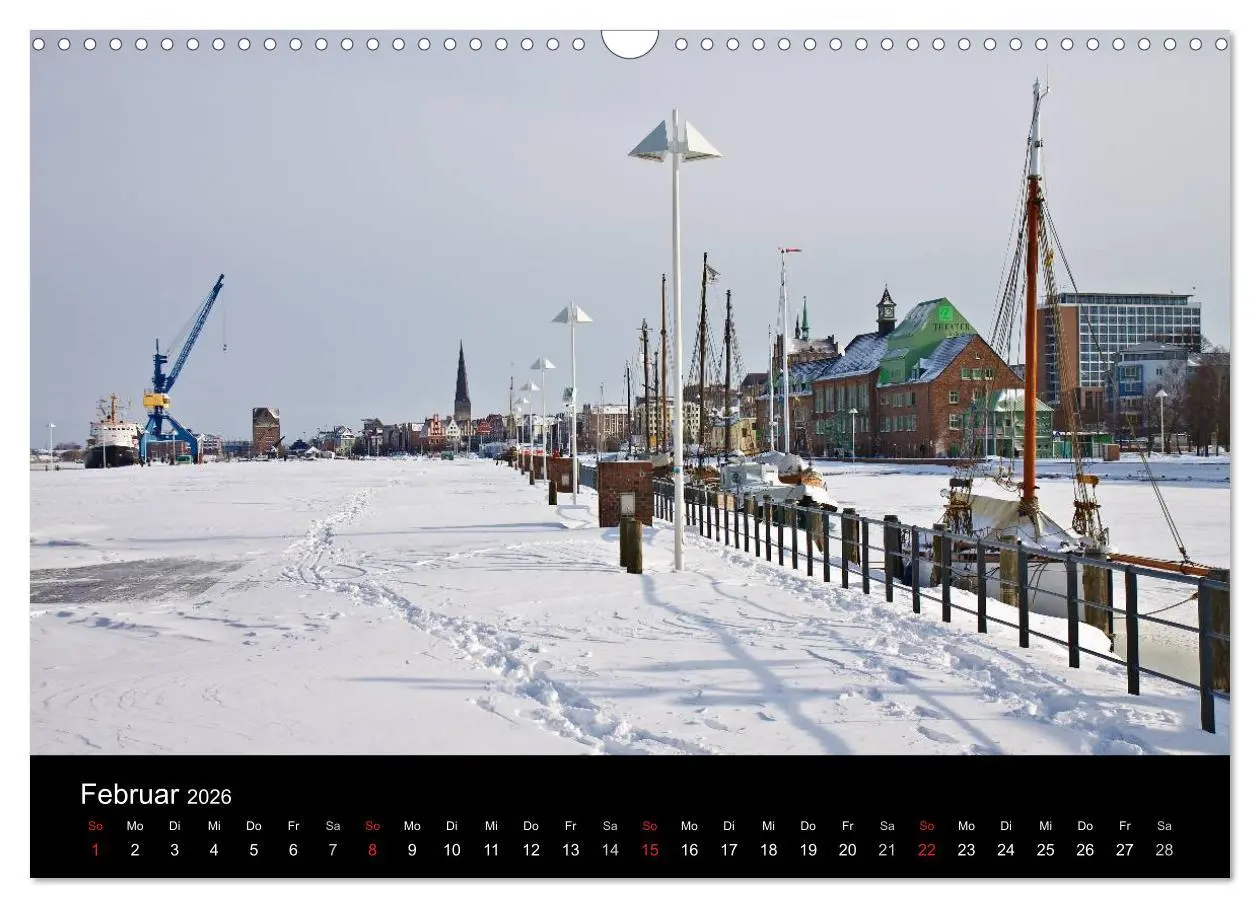 Bild: 9783516228274 | Rostock (Wandkalender 2026 DIN A3 quer), CALVENDO Monatskalender