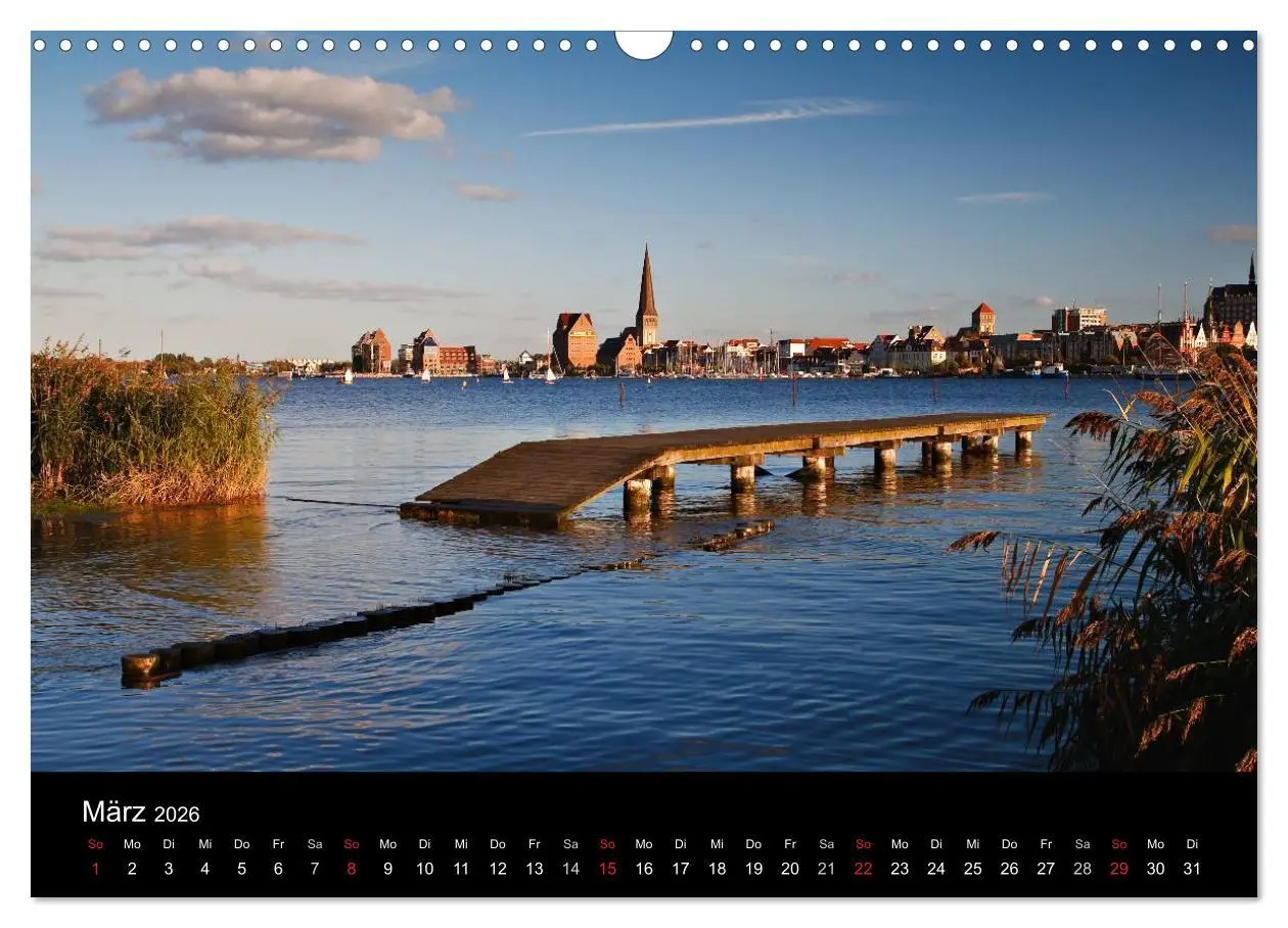 Bild: 9783516228274 | Rostock (Wandkalender 2026 DIN A3 quer), CALVENDO Monatskalender