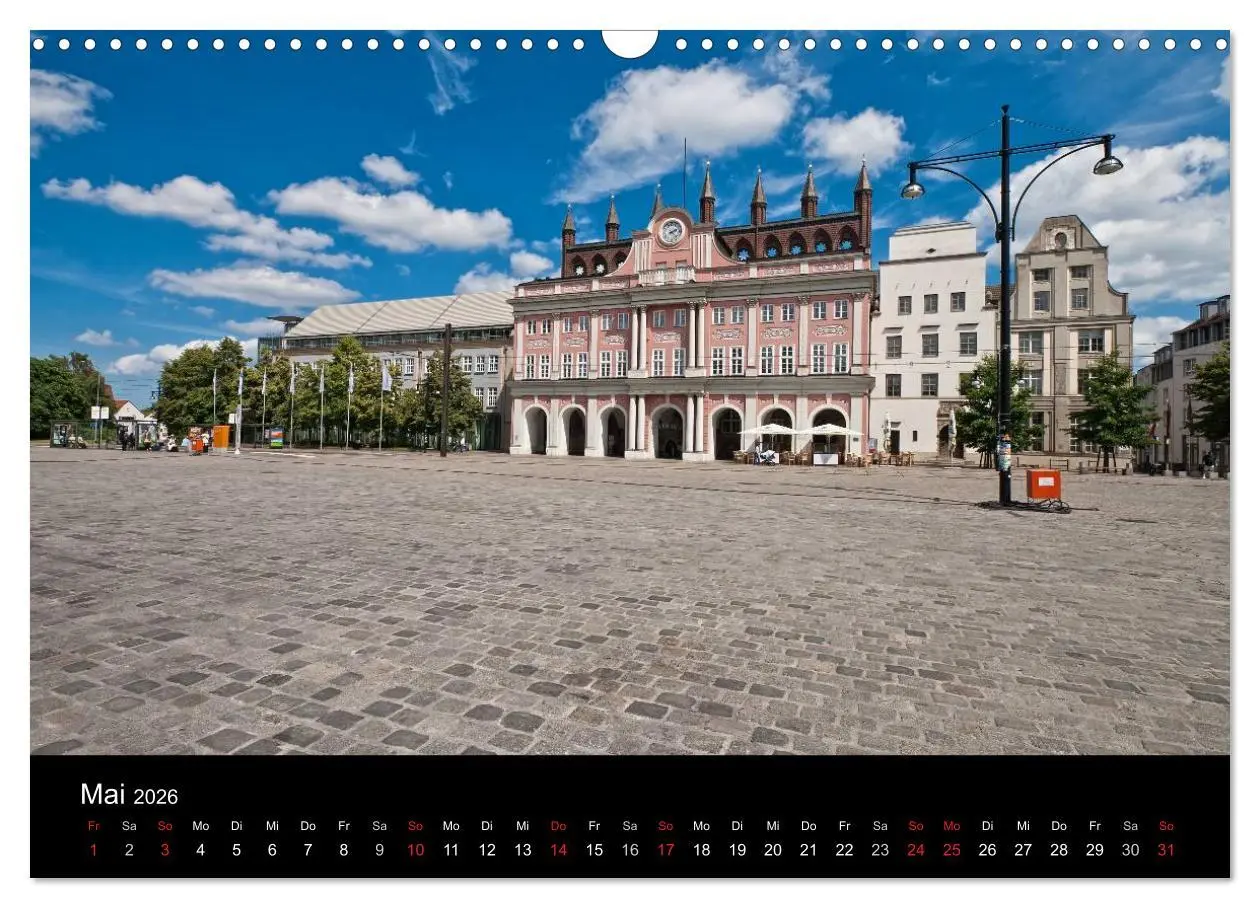 Bild: 9783516228274 | Rostock (Wandkalender 2026 DIN A3 quer), CALVENDO Monatskalender