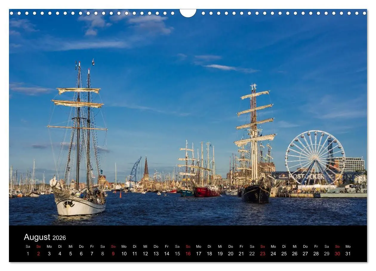 Bild: 9783516228274 | Rostock (Wandkalender 2026 DIN A3 quer), CALVENDO Monatskalender
