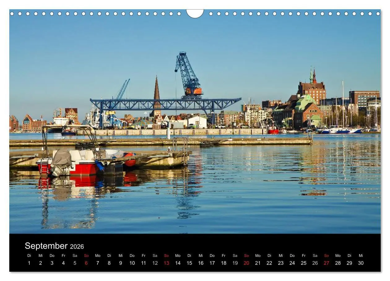 Bild: 9783516228274 | Rostock (Wandkalender 2026 DIN A3 quer), CALVENDO Monatskalender