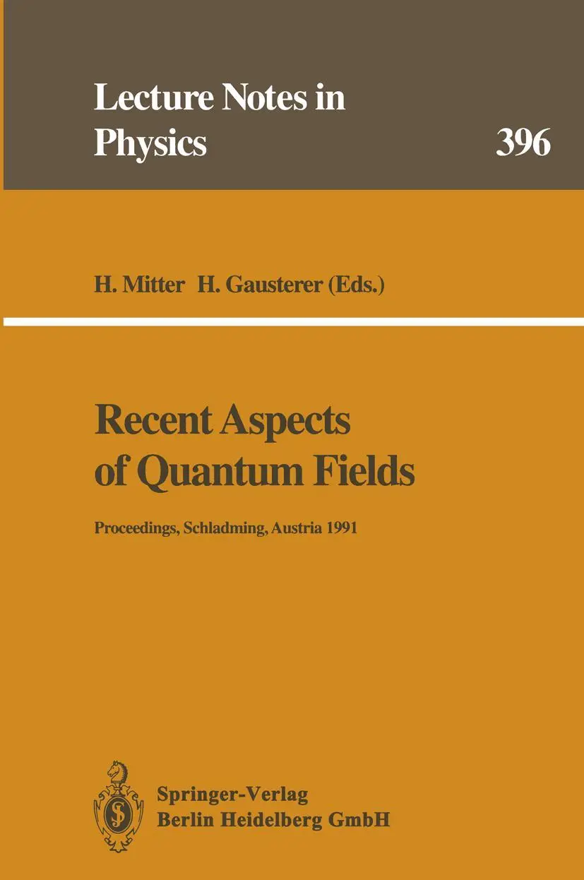 Cover: 9783662138274 | Recent Aspects of Quantum Fields | H. Mitter (u. a.) | Taschenbuch