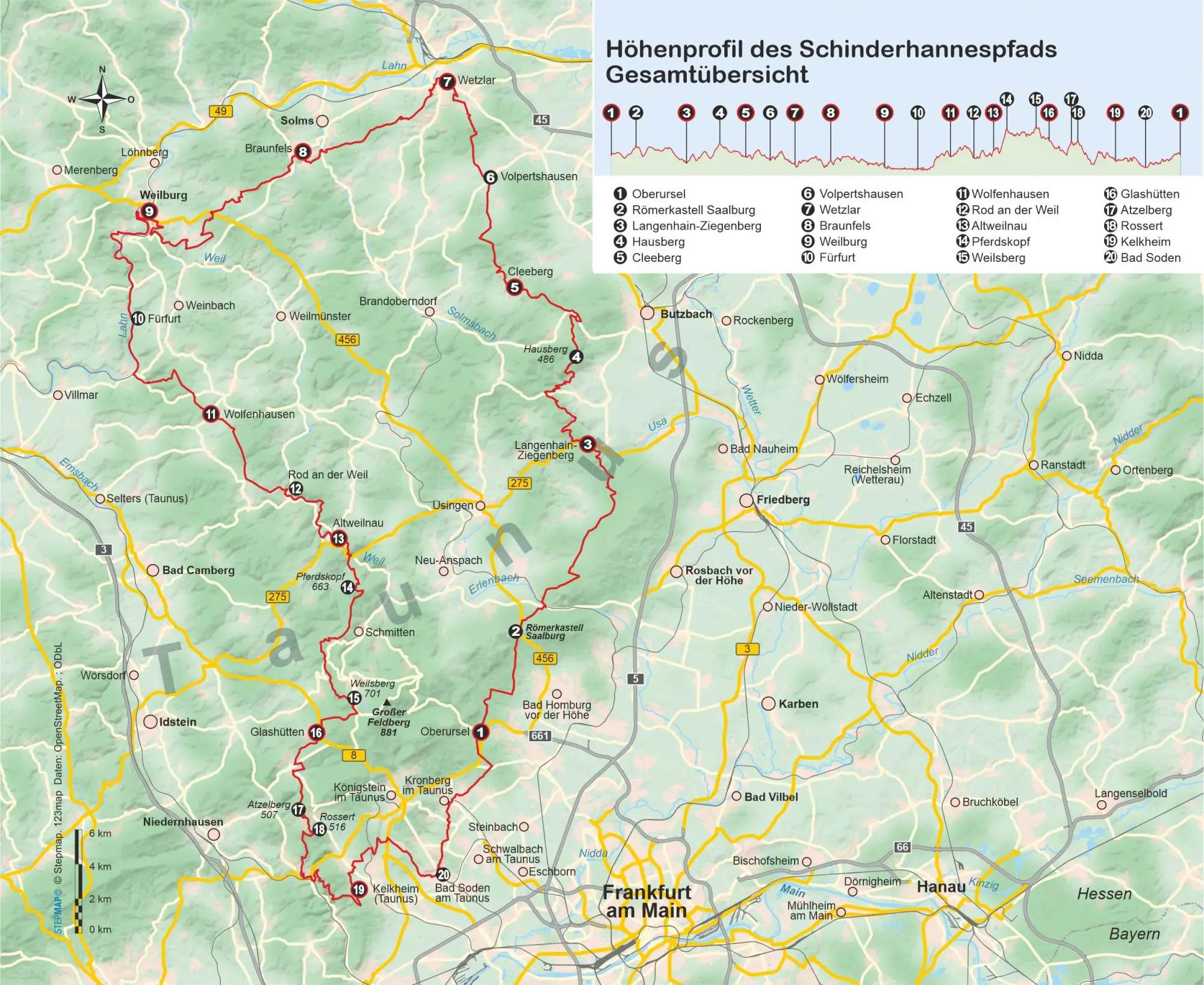 Bild: 9783866868274 | Schinderhannespfad um den Großen Feldberg im Taunus | Sebastian Steude
