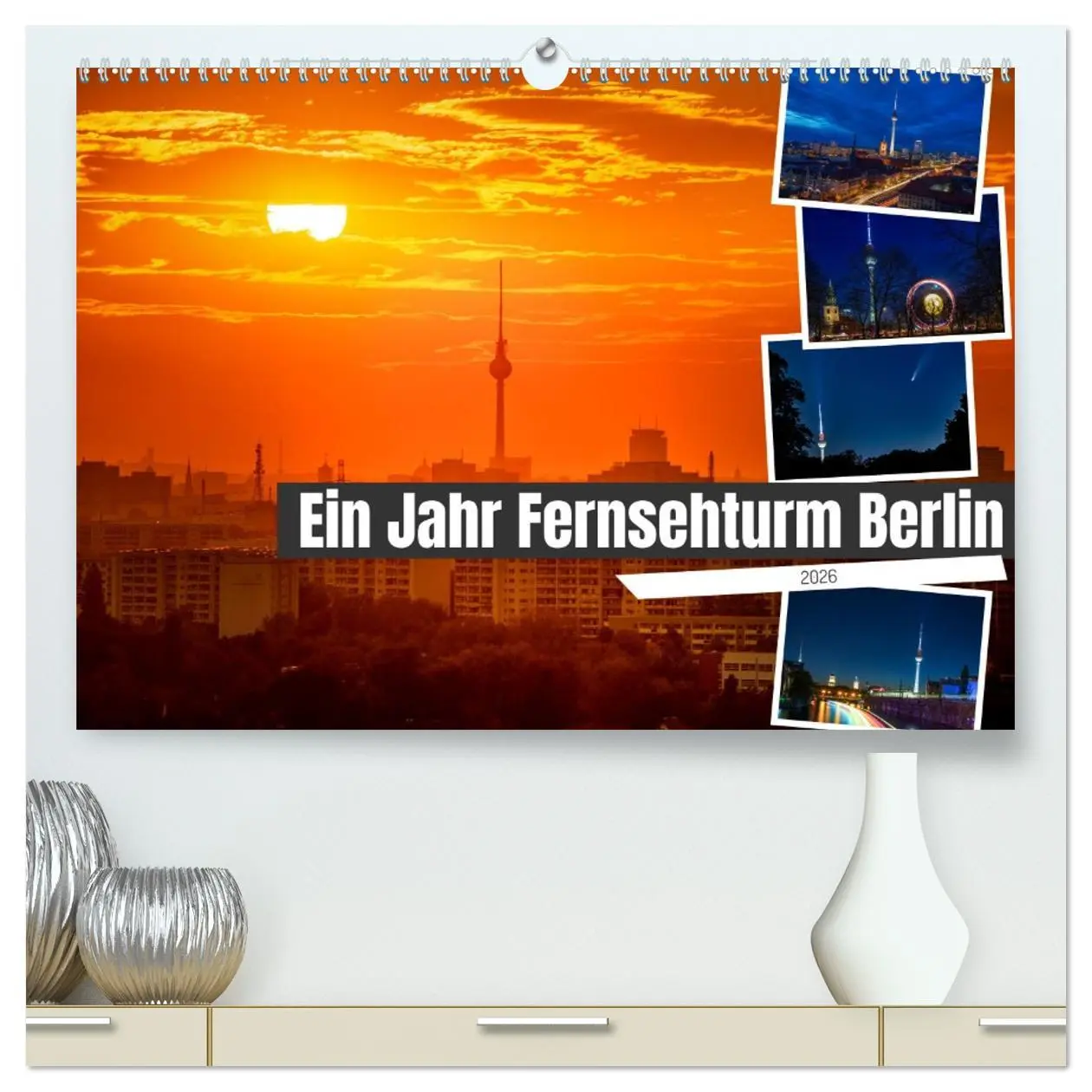 Cover: 9783457438374 | Ein Jahr Fernsehturm Berlin (hochwertiger Premium Wandkalender 2026...