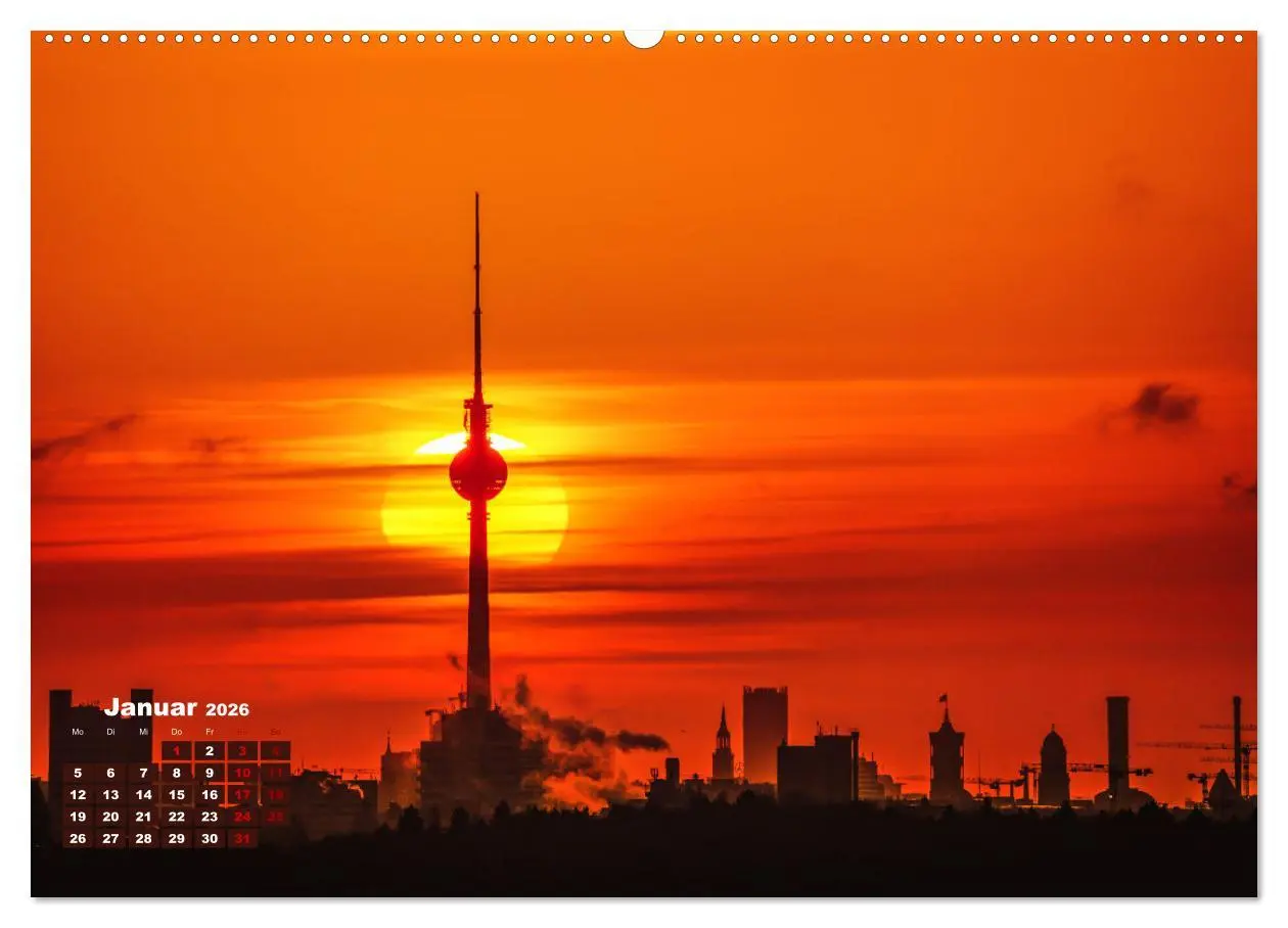 Bild: 9783457438374 | Ein Jahr Fernsehturm Berlin (hochwertiger Premium Wandkalender 2026...