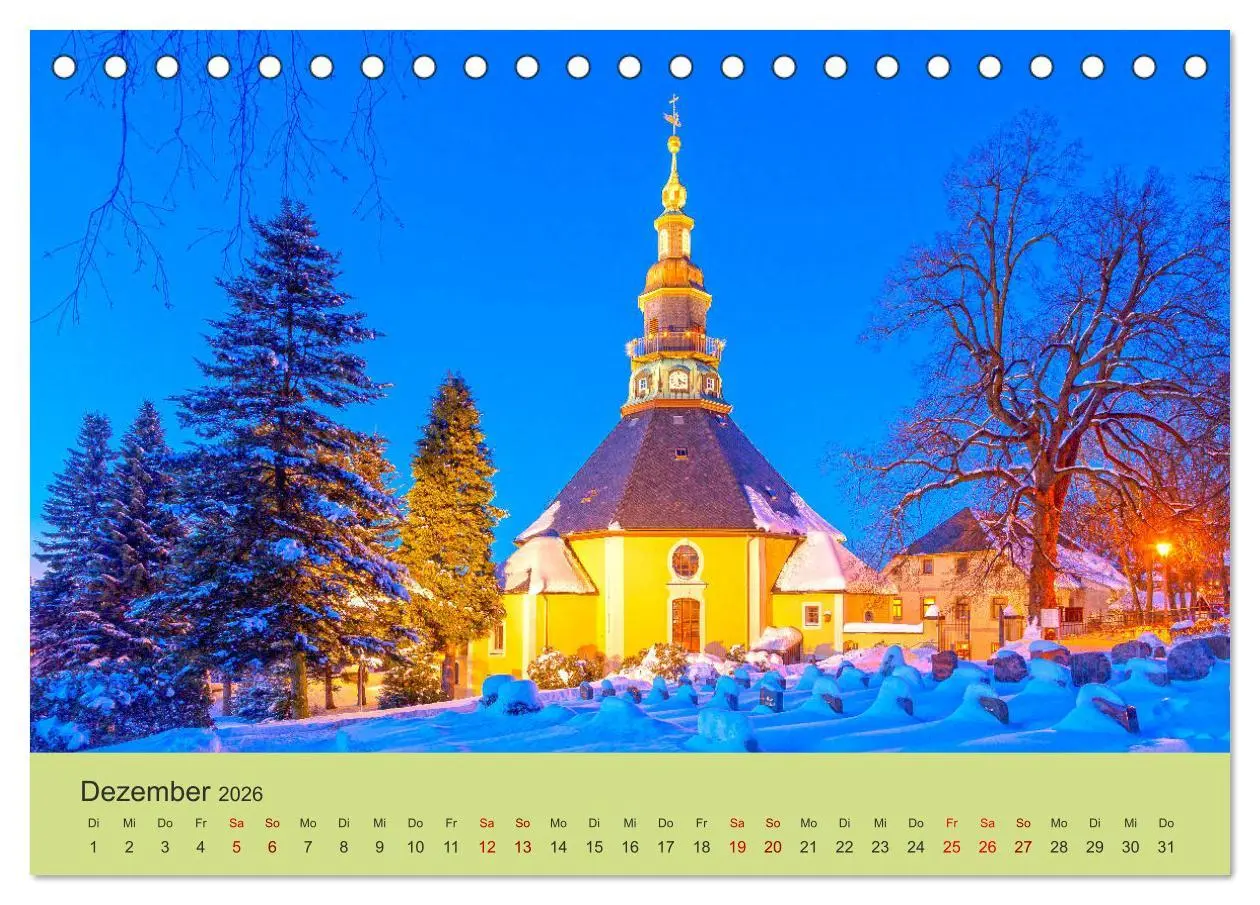 Bild: 9783457678374 | Das Erzgebirge Welterbe und Natur (Tischkalender 2026 DIN A5 quer),...