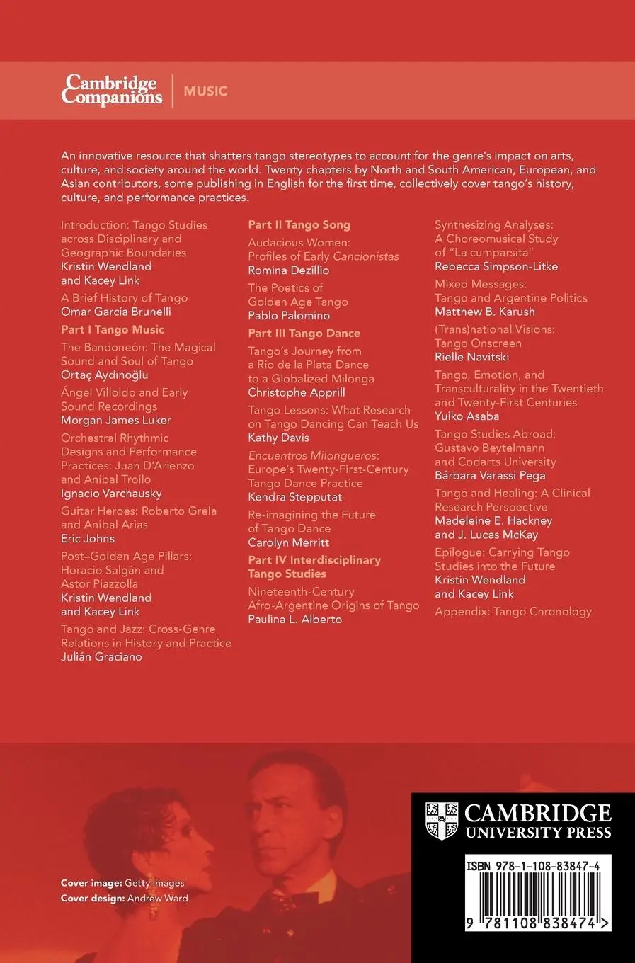 Rückseite: 9781108838474 | The Cambridge Companion to Tango | Kristin Wendland (u. a.) | Buch