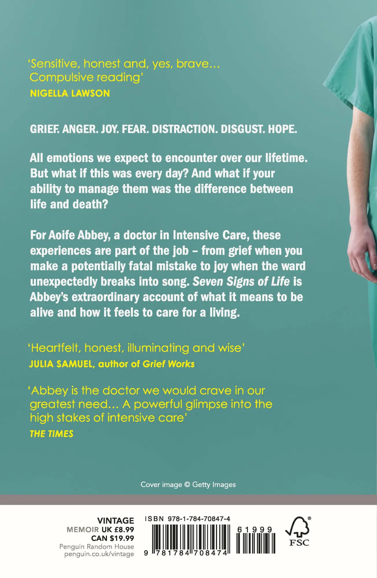 Rückseite: 9781784708474 | Seven Signs of Life | Stories from an Intensive Care Doctor | Abbey