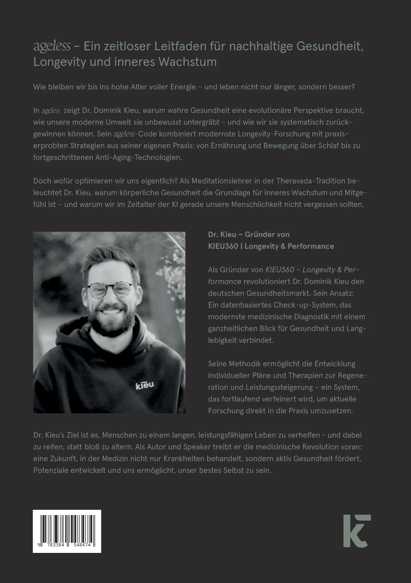 Rückseite: 9783384548474 | Ageless | Dein Masterplan für Energie, Longevity und Innere Klarheit