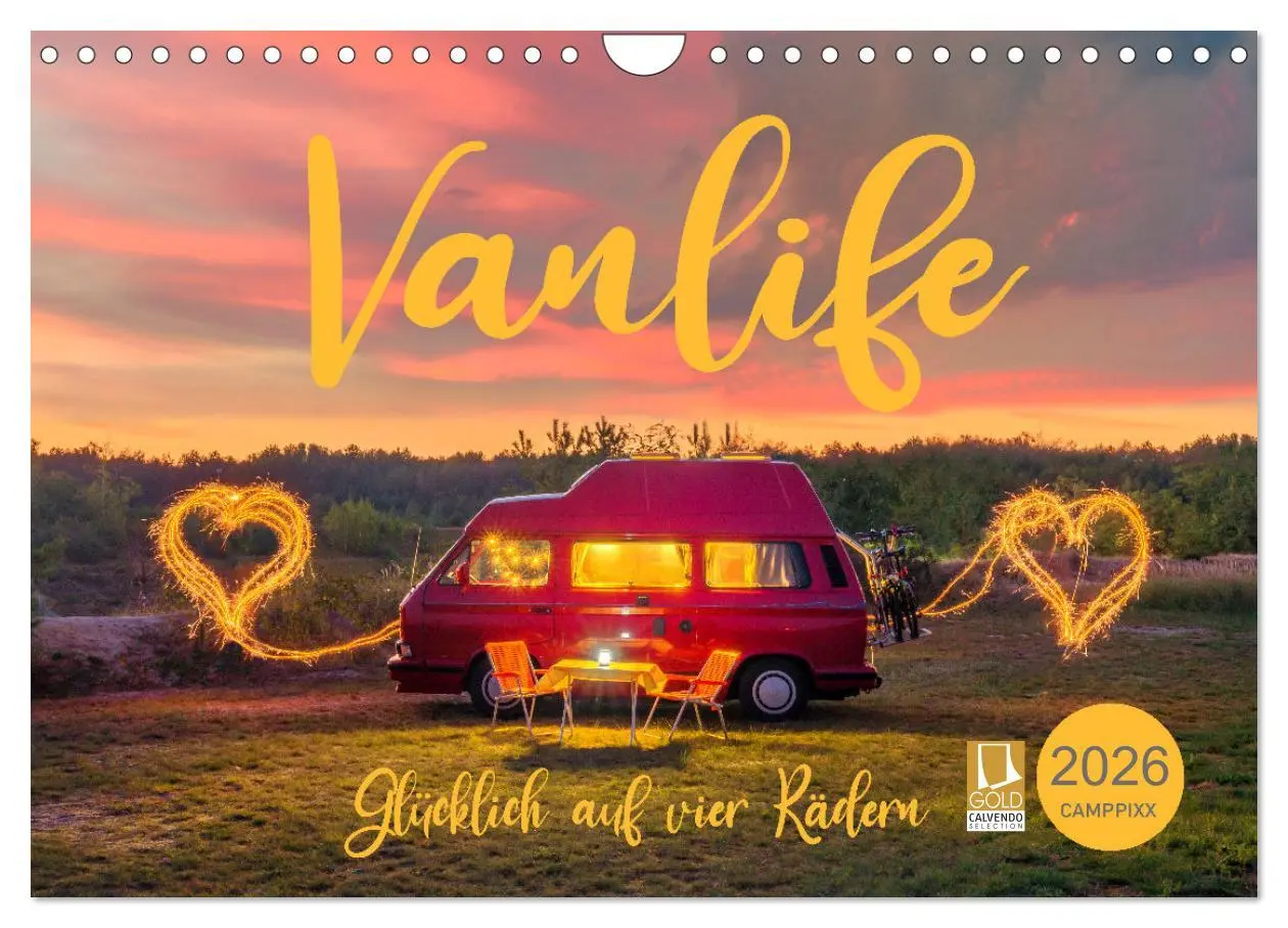 Cover: 9783457598474 | Vanlife - Glücklich auf vier Rädern (Wandkalender 2026 DIN A4...