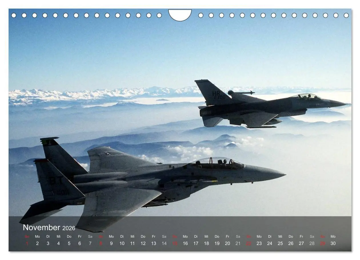 Bild: 9783516068474 | Luftwaffe. Kampfflugzeuge der USA (Wandkalender 2026 DIN A4 quer),...