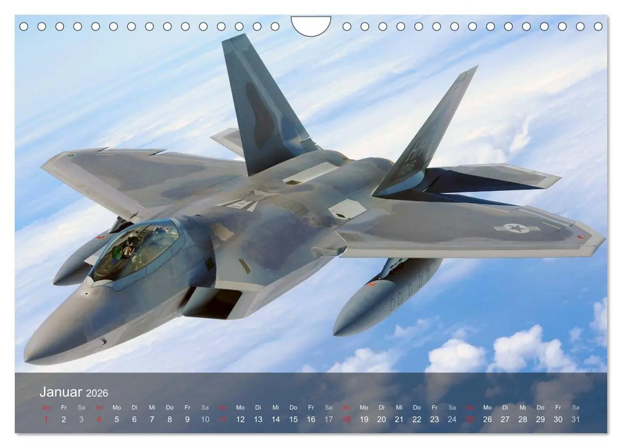 Bild: 9783516068474 | Luftwaffe. Kampfflugzeuge der USA (Wandkalender 2026 DIN A4 quer),...