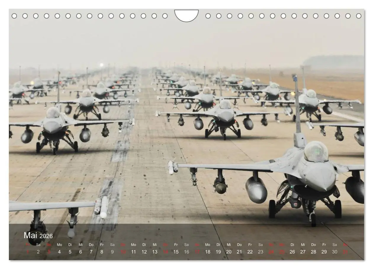 Bild: 9783516068474 | Luftwaffe. Kampfflugzeuge der USA (Wandkalender 2026 DIN A4 quer),...