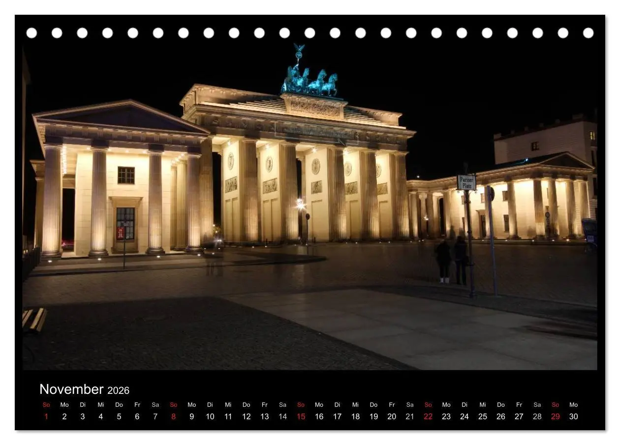 Bild: 9783516208474 | Berlin bei Nacht 2026 (Tischkalender 2026 DIN A5 quer), CALVENDO...