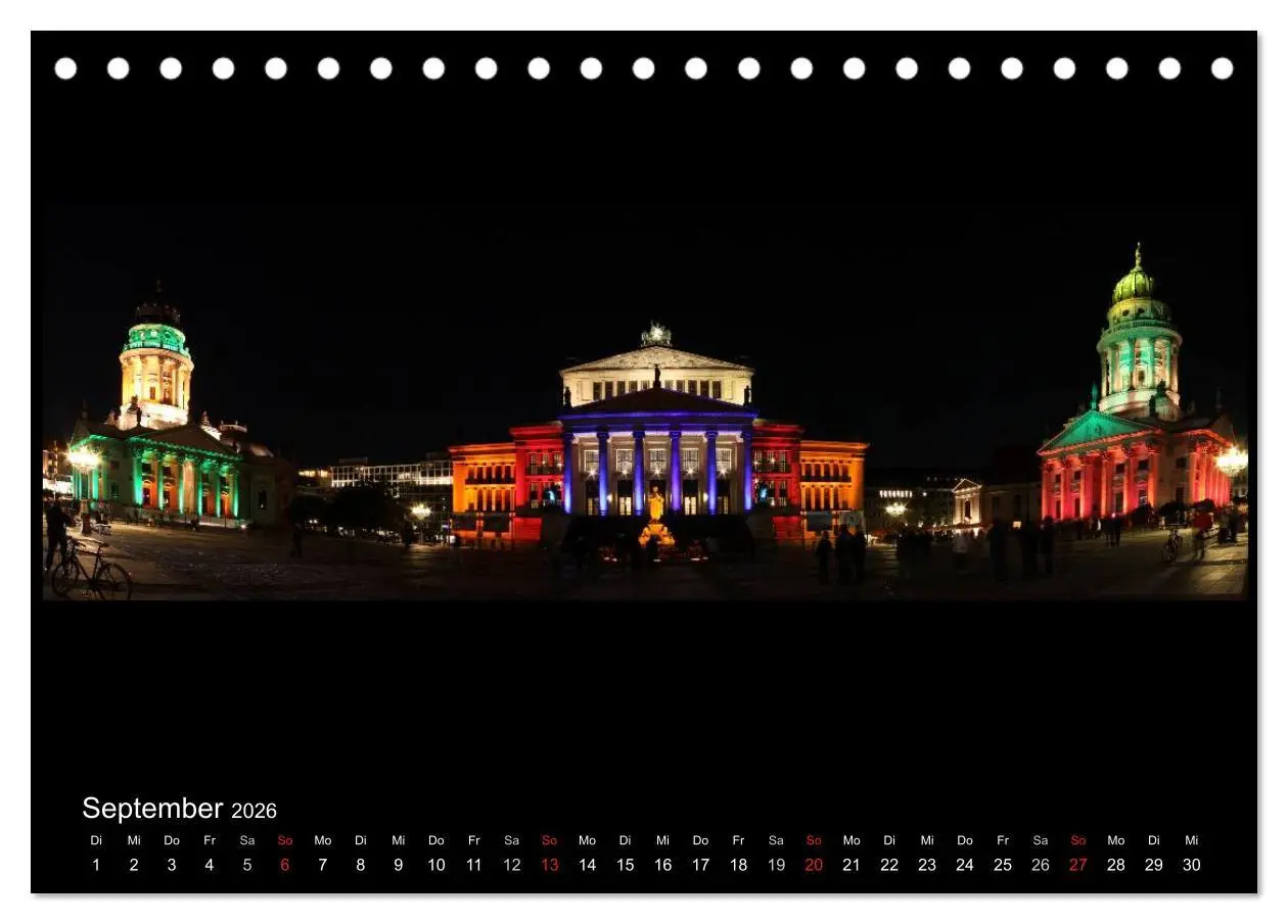 Bild: 9783516208474 | Berlin bei Nacht 2026 (Tischkalender 2026 DIN A5 quer), CALVENDO...
