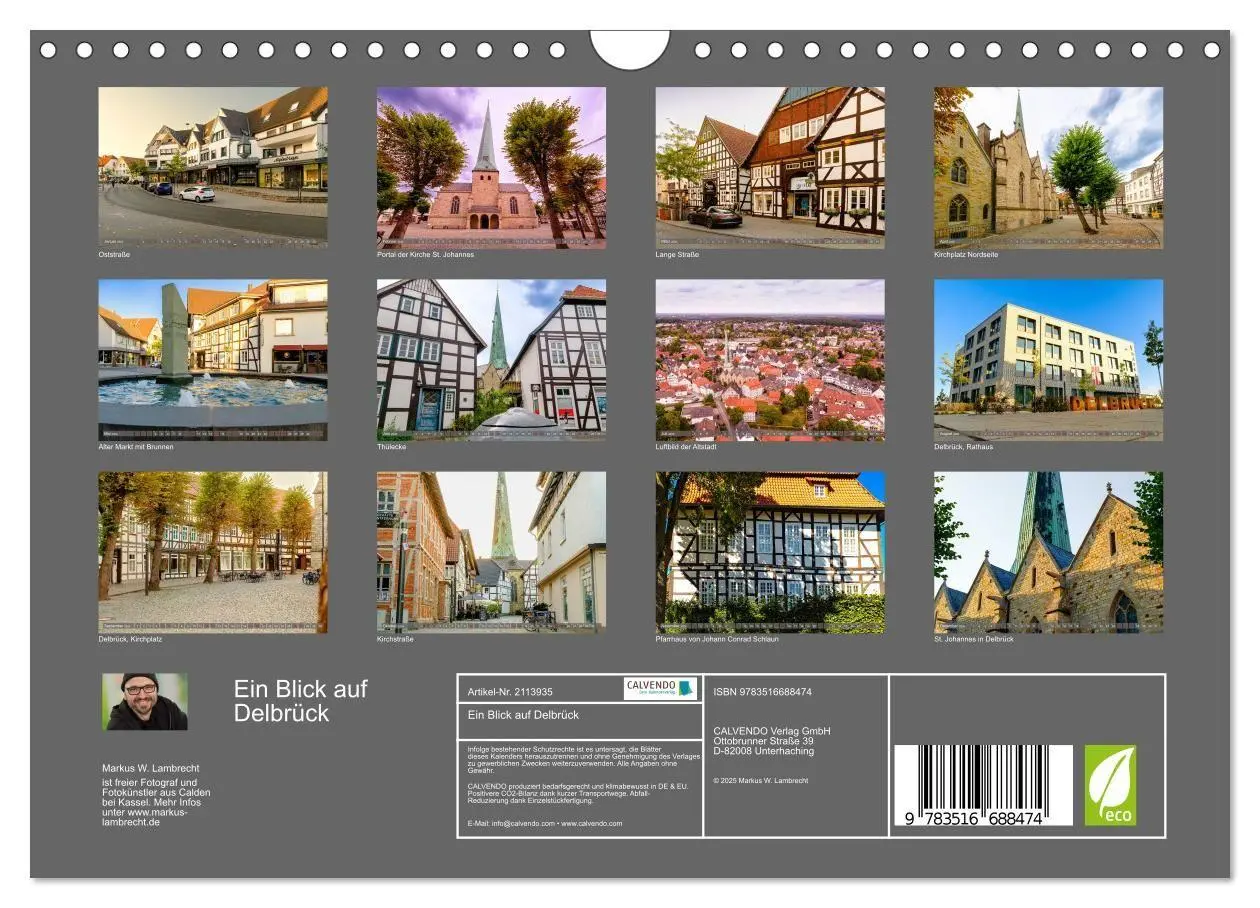 Bild: 9783516688474 | Ein Blick auf Delbrück (Wandkalender 2026 DIN A4 quer), CALVENDO...