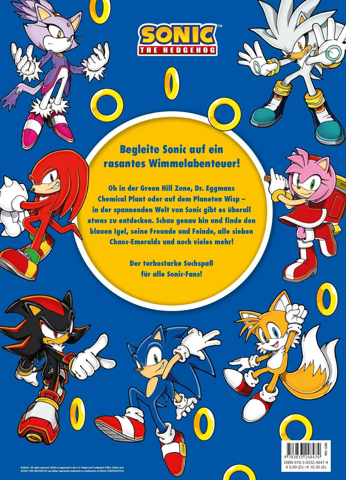 Rückseite: 9783833248474 | Sonic The Hedgehog: Das große Wimmelabenteuer | Suchbuch | Panini