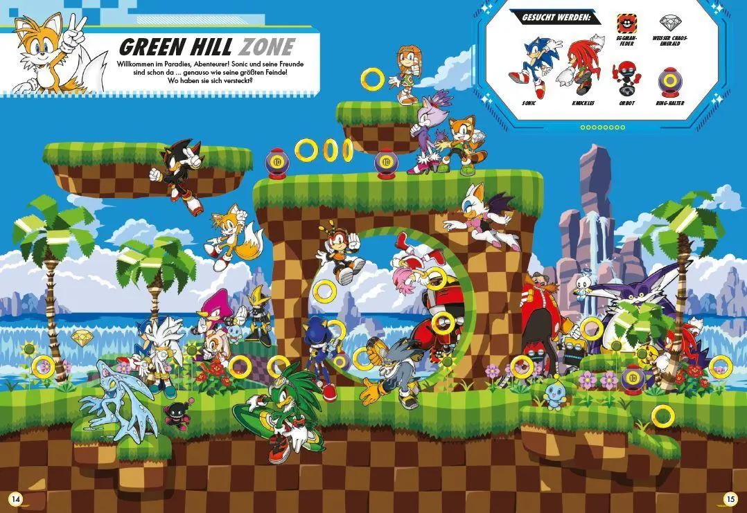 Bild: 9783833248474 | Sonic The Hedgehog: Das große Wimmelabenteuer | Suchbuch | Panini