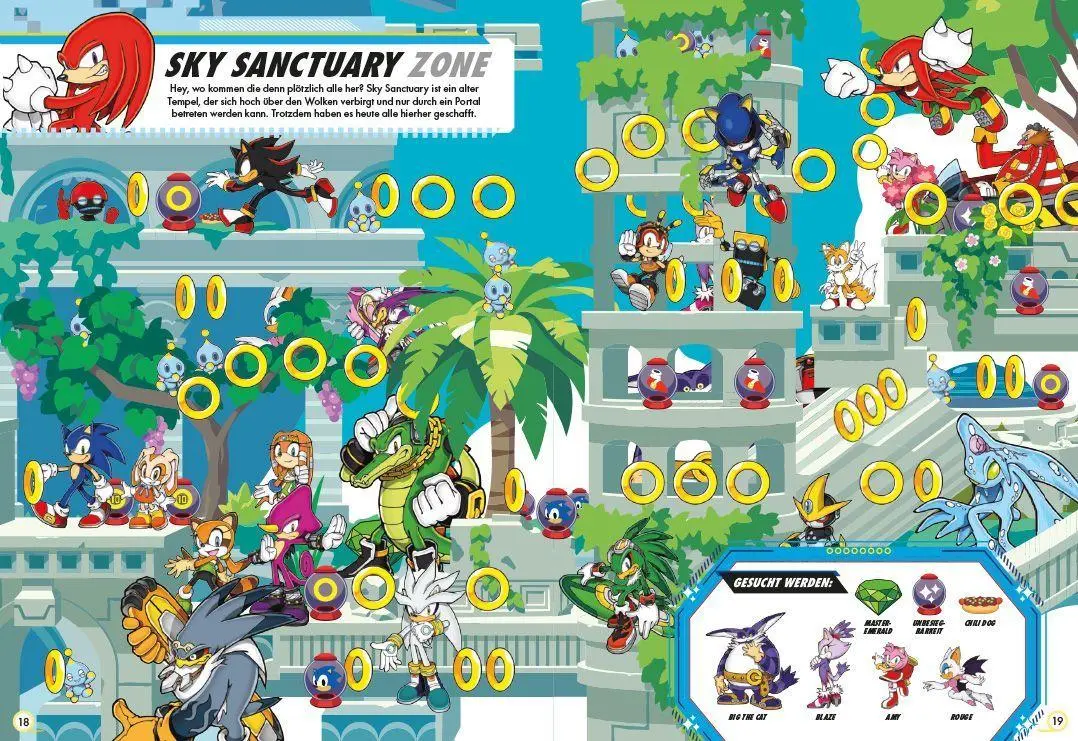 Bild: 9783833248474 | Sonic The Hedgehog: Das große Wimmelabenteuer | Suchbuch | Panini
