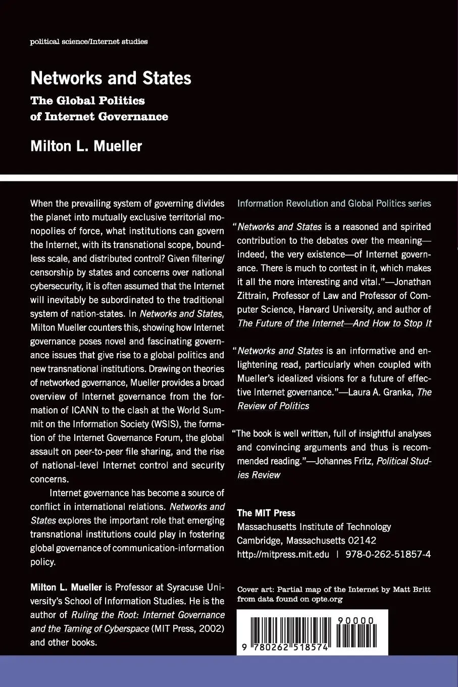 Rückseite: 9780262518574 | Networks and States | The Global Politics of Internet Governance