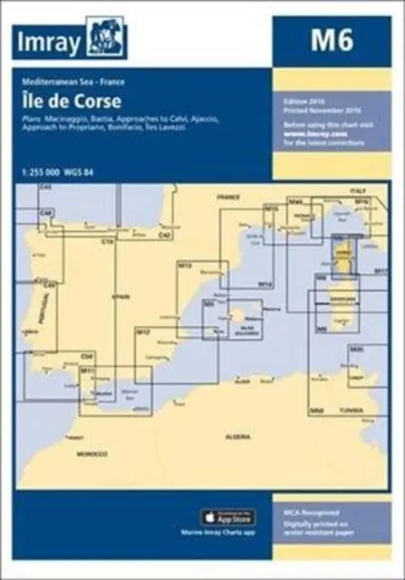 Cover: 9781846238574 | Imray Chart M6 | Ile de Corse | Imray | (Land-)Karte | Karte/Landkarte