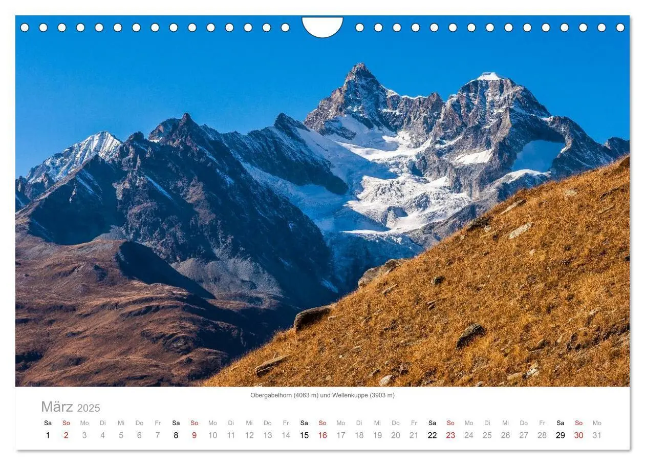 Bild: 9783435498574 | Walliser Alpen - Europas »kleiner« Himalaya (Wandkalender 2025 DIN...