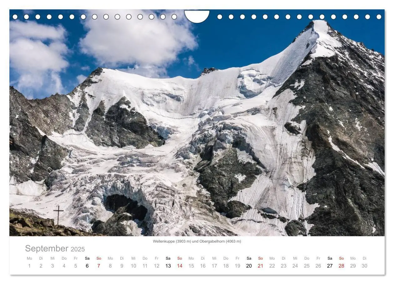 Bild: 9783435498574 | Walliser Alpen - Europas »kleiner« Himalaya (Wandkalender 2025 DIN...