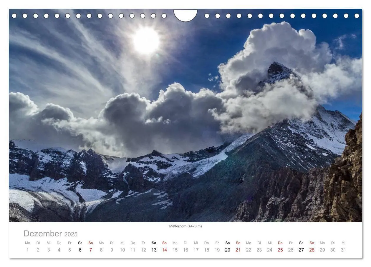 Bild: 9783435498574 | Walliser Alpen - Europas »kleiner« Himalaya (Wandkalender 2025 DIN...