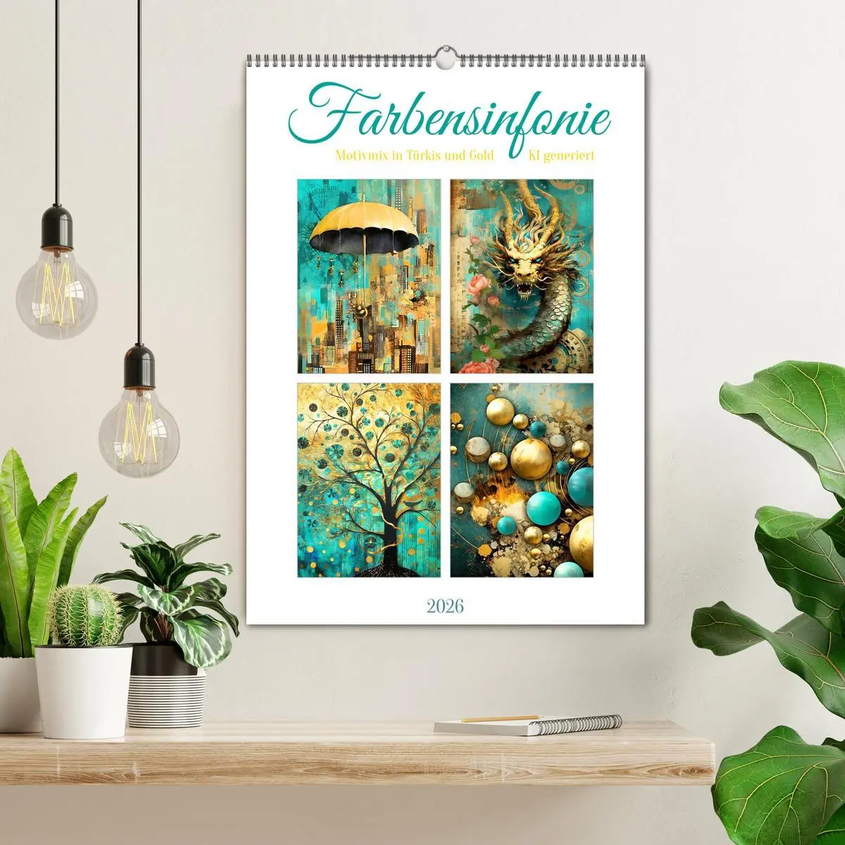 Bild: 9783516298574 | Farbensinfonie (Wandkalender 2026 DIN A2 hoch), CALVENDO...