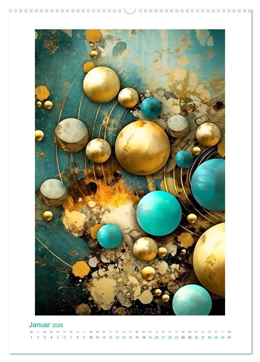 Bild: 9783516298574 | Farbensinfonie (Wandkalender 2026 DIN A2 hoch), CALVENDO...