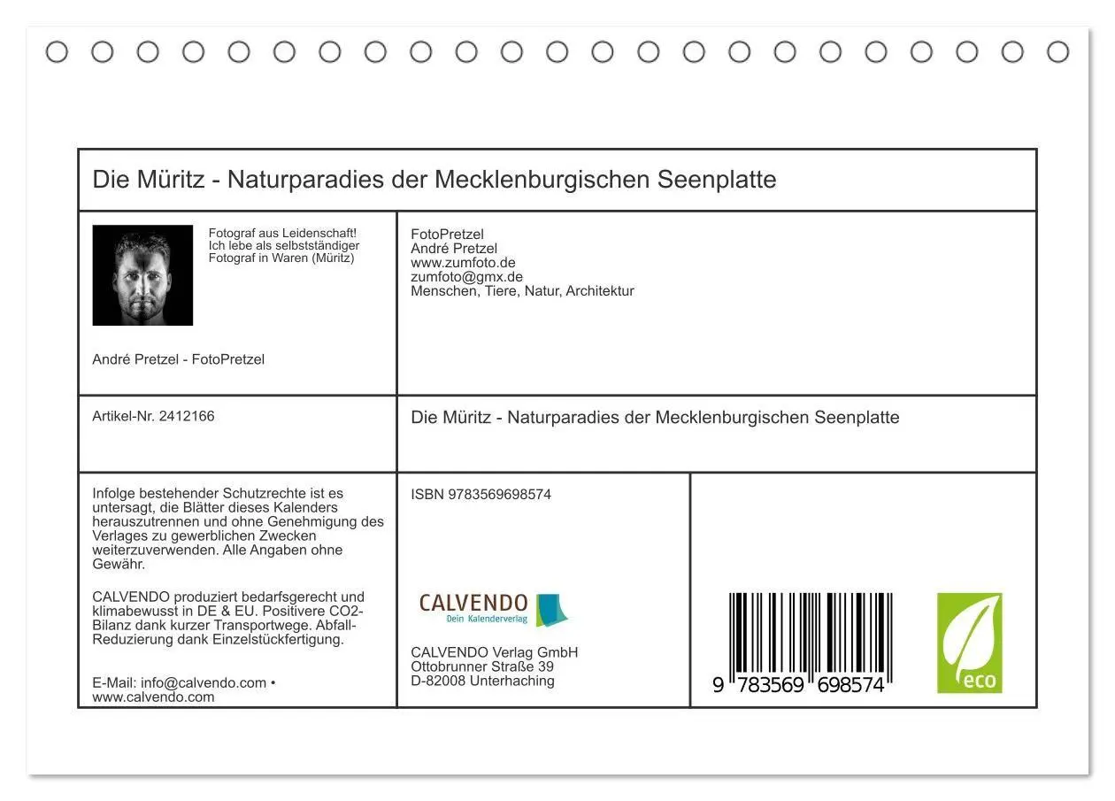 Bild: 9783569698574 | Die Müritz - Naturparadies der Mecklenburgischen Seenplatte...