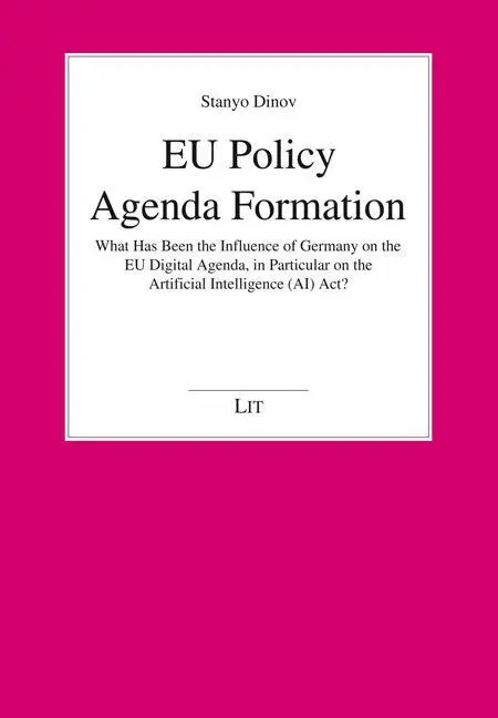 Cover: 9783643918574 | EU Policy Agenda Formation | Stanyo Dinov | Taschenbuch | 72 S. | 2025
