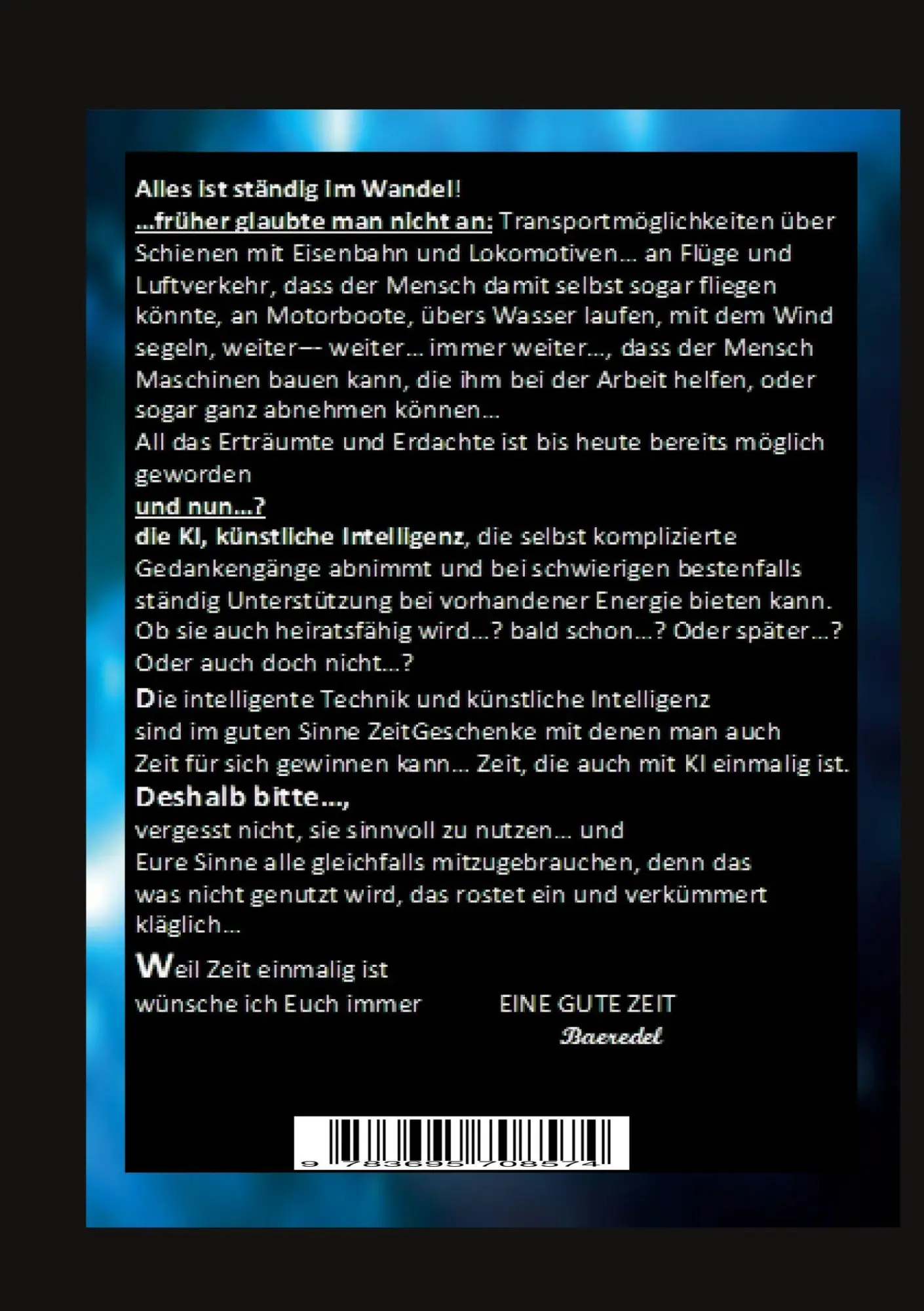 Rückseite: 9783695708574 | Ich heirate meine KI - >GlücksZeit< Charge der Energie -...