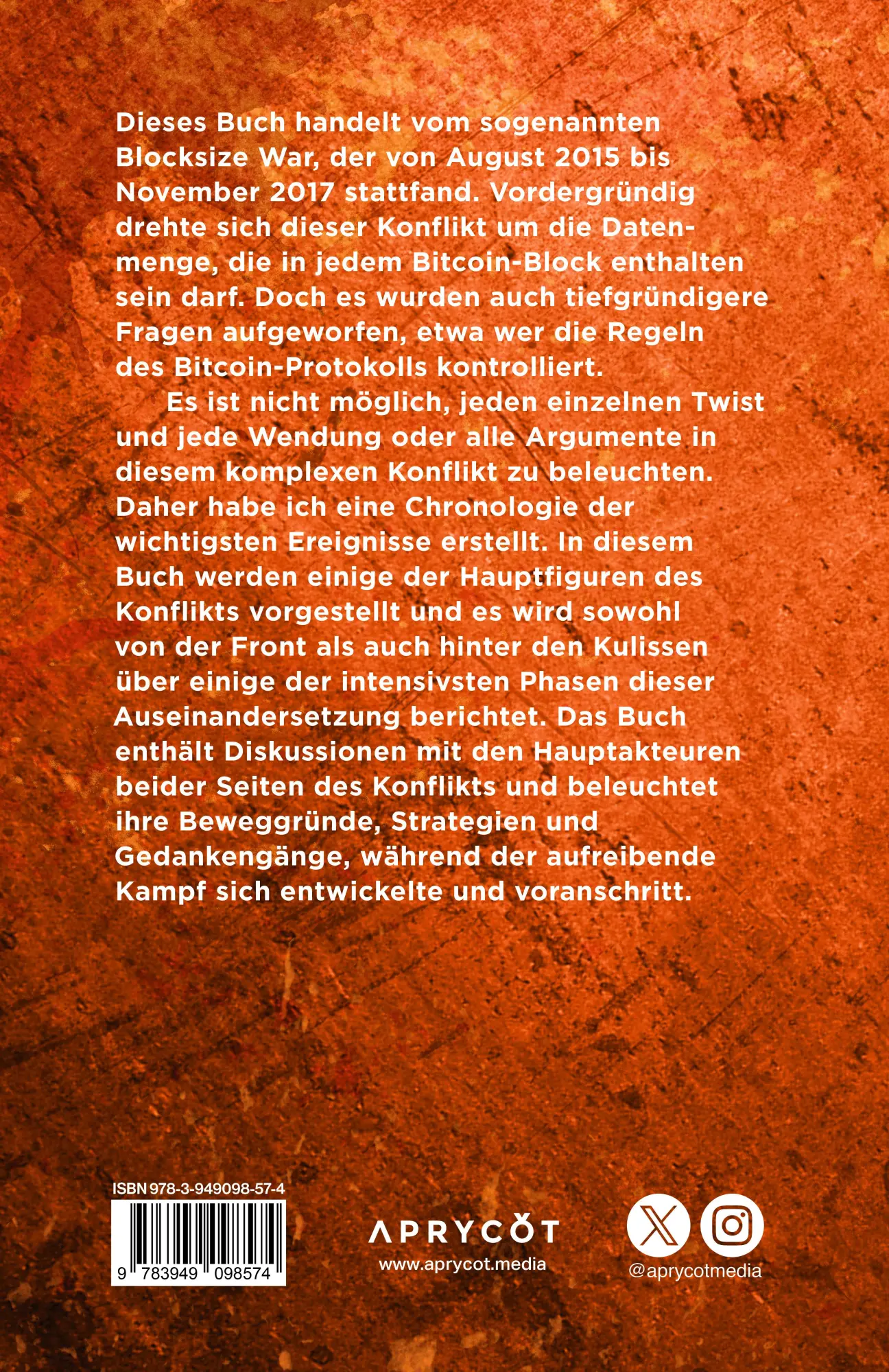 Rückseite: 9783949098574 | The Blocksize War | Jonathan Bier | Taschenbuch | Deutsch | 2025