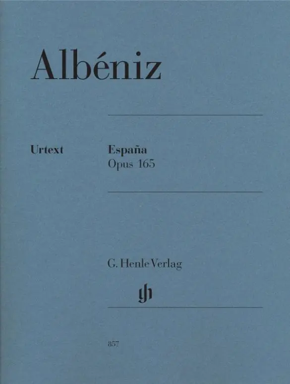 Cover: 9790201808574 | Albéniz, Isaac - España op. 165 | Instrumentation: Piano solo | Buch